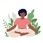 person meditating